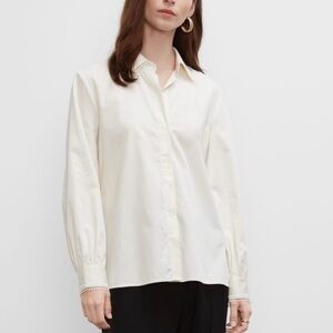 Club Monaco Embroidered Collar Button Up